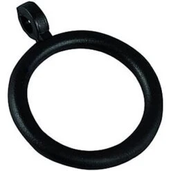 De Vielle Pack Of 10 Classic 30-32mm Black Curtain Rings