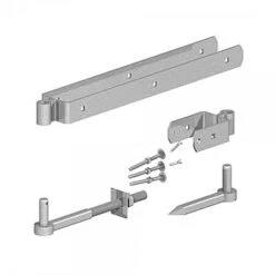 Heavy Duty Galvanised Field Gate Hinge Set 450mm