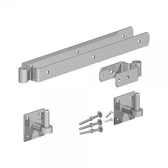 Heavy Duty Double Strap Field Gate Hinge Set With Hook On Plate 600mm 1 Heavy Duty Double Strap Field Gate Hinge Set With Hook On Plate 600mm