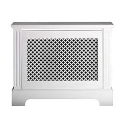 Winther Browne Georgian White Radiator Cover Cabinet