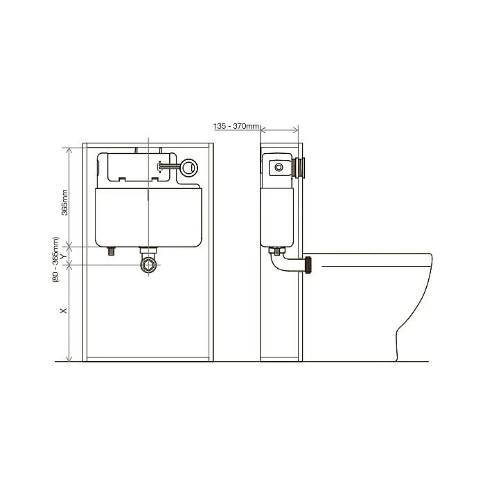 Tavistock VOR790 Vortex Slimline Concealed Cistern 3 Tavistock VOR790 Vortex Slimline Concealed Cistern - Image 3