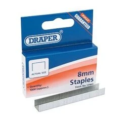 Draper 13960 8mm Steel Staples Box Of 1000