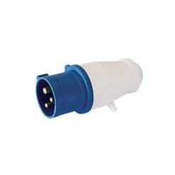 16A 230V Plug 3 Pin Blue