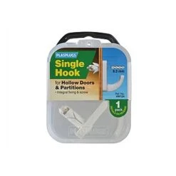Plasplugs Single Hollow Door Hook Fixing