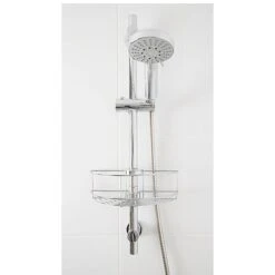 Croydex QM261041 Easy Fit Shower Riser Rail Basket -Outlet The Build Edge Store 0079104 700