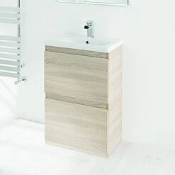 RT Large K50BARF K Store 2 Drawer 50cm Oak Floor Unit