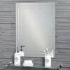Showerdrape Chelsea Diamond Cut Rectangular Bathroom Mirror