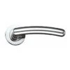 Zoo Juno Door Handles Lever On Rose Polished Chrome