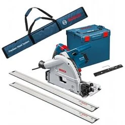 Bosch GKT55GCE Professional Plunge Saw With 2 1.4m X Rails & Connector