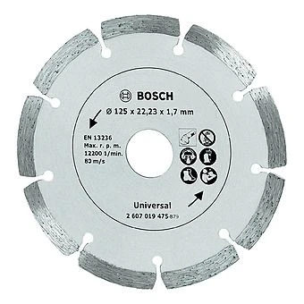 Bosch 125x22.23mm Universal Diamond Blade 2607019475 1 Bosch 125x22.23mm Universal Diamond Blade 2607019475
