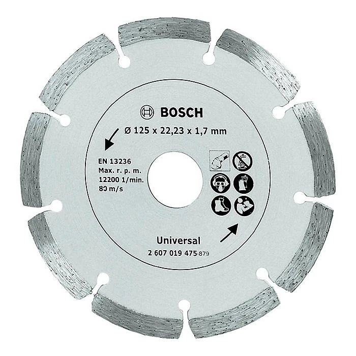 Bosch 125x22.23mm Universal Diamond Blade 2607019475 2 Bosch 125x22.23mm Universal Diamond Blade 2607019475 - Image 2