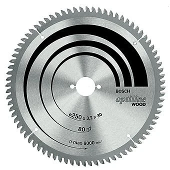 Bosch 216x3.0x30mm Optiline Saw Blade 60T 2608640433 1 Bosch 216x3.0x30mm Optiline Saw Blade 60T 2608640433