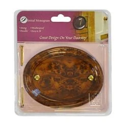 Centurion Small Oval Walnut Effect Plaque