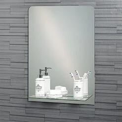 Showerdrape Rochester Rectangular Mirror With Shelf
