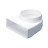 100mm Rectangular To 100mm Round Duct Male Bend