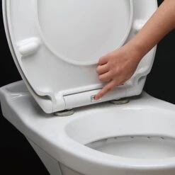 Tema Toilet Seat Quick Release Slimline Soft-Close White -Outlet The Build Edge Store 0085823 700