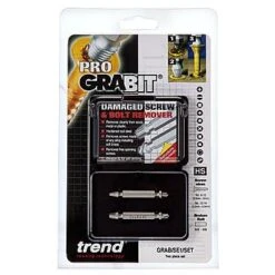 Trend GRAB/SE1/SET Grabit Damaged Screw And Bolt Remover/Extractor 2 Piece Set