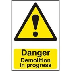 Centurion Spectrum 4106 Danger Demolition In Progress Sign
