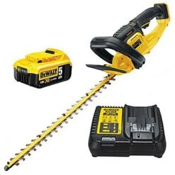 Dewalt DCM563P1 18V XR Cordless 55cm 19mm Hedge Trimmer & 5.0Ah Battery