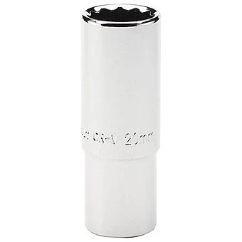 Draper 1/2" Sq. Drive Hi-Torq Deep Socket - 12 Point 1 Draper 1/2" Sq. Drive Hi-Torq Deep Socket - 12 Point