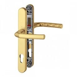 HOPPE Birmingham PVC Gold Lever Door Handle 92mm Pair