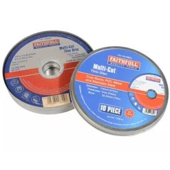 Faithfull FAI11510MUL 115mm Cut-Off Wheel Multi-Use 10 Pack -Outlet The Build Edge Store 0088029 700