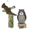 STV Plastic Flying Falcon & Perched Owl Deterrent Twin Pack