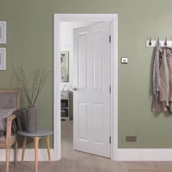 Oakfield 4 Panel Canterbury White Primed Door -Outlet The Build Edge Store 0088988 700