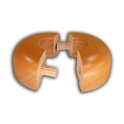 Solid Wood Beech Radiator Collar Rosette For 15mm Pipe