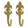 Centurion CW14P 75mm PB Fleur De Lys Tassel Hook (2PK)