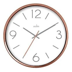 Acctim Landon Copper Effect Wall Clock 25cm