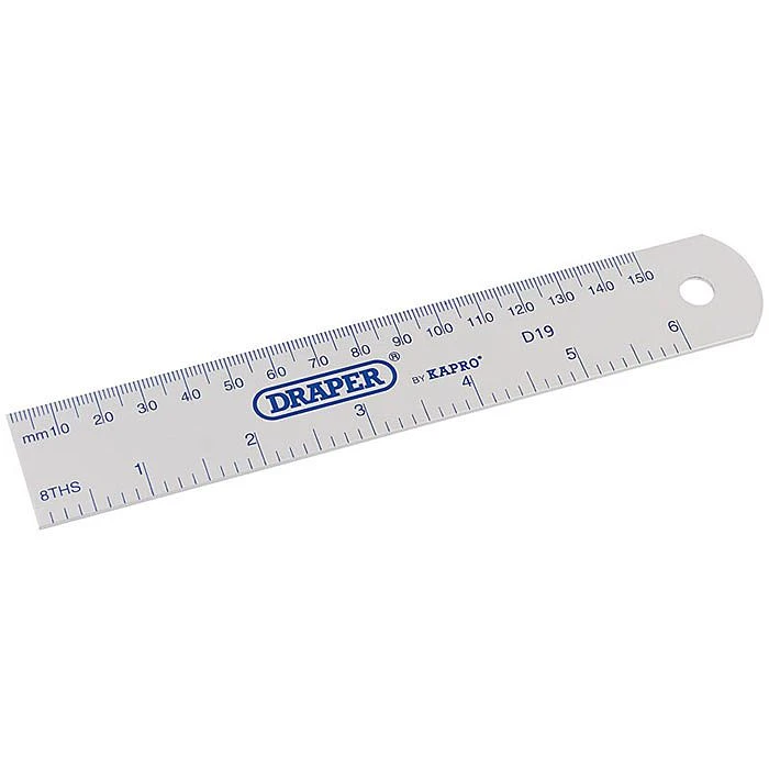 Draper 52396 150mm/6" Aluminium Rule 2 Draper 52396 150mm/6" Aluminium Rule - Image 2