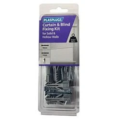 Plasplugs Curtain And Blind Fixing Kit For Solid And Hollow Walls