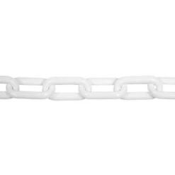 White Plastic 6mm Chain