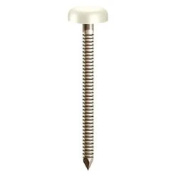 TIMco Polymer Headed Pin 30mm White