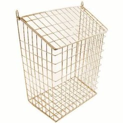 Letter Box Cage Brass 36 X 29 X 15cm
