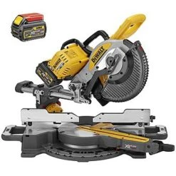 DeWalt DCS727T2 54V XR 250mm FlexVolt Mitre Saw With WTC 2 X 6.0Ah Batteries DCS727