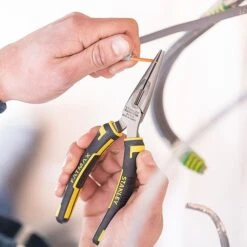 Stanley Max Steel 150mm Long Nose Pliers 0-89-869 -Outlet The Build Edge Store 0093609 700