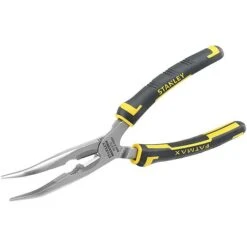 Stanley Max Steel 200mm Bent Long Nose Pliers 0-89-872 -Outlet The Build Edge Store 0093691 700