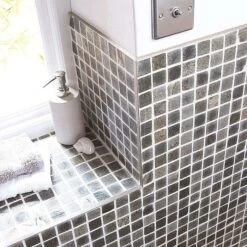 Homelux 2.5m X 10mm Brushed Steel Straight Edge Tile Trim -Outlet The Build Edge Store 0093825 700