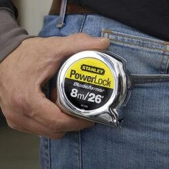 Stanley Powerlock Tape With Blade Armor 8m/26ft 033526 -Outlet The Build Edge Store 0094464 700