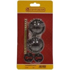 Centurion Black Plastic Rim Mortice Knob Set