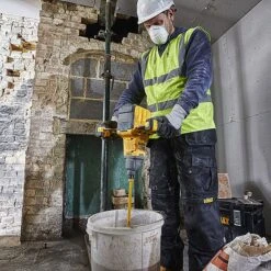 DeWalt DCD240X2 54V XR Flexvolt Paddle Mixer Mixing Drill 2x 9.0Ah Batteries -Outlet The Build Edge Store 0096381 700