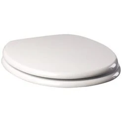 Tema White Wooden Soft Close Toilet Seat