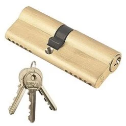 ERA Euro Cylinder Lock 40mm X 50mm 6 Pin Brass