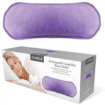 De Vielle Long Electric Hot Water Bottle - Purple 1 De Vielle Long Electric Hot Water Bottle - Purple