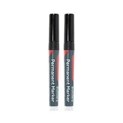 Builders Permanent Marker 2 Pack Black Chisel Tip