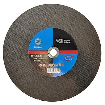 Wilco 350mm X 3.0mm Metal Cutting Chop Saw Disc 25.4mm Bore 1 Wilco 350mm X 3.0mm Metal Cutting Chop Saw Disc 25.4mm Bore