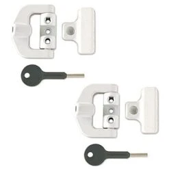 Chubb White UPVC Window Locks Pack Of 2