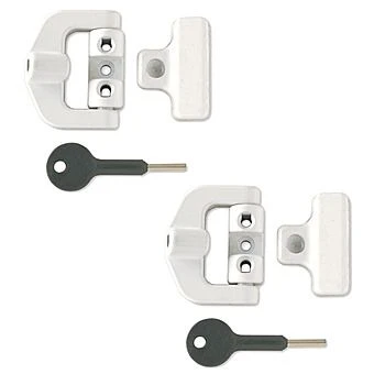 Chubb White UPVC Window Locks Pack Of 2 1 Chubb White UPVC Window Locks Pack Of 2